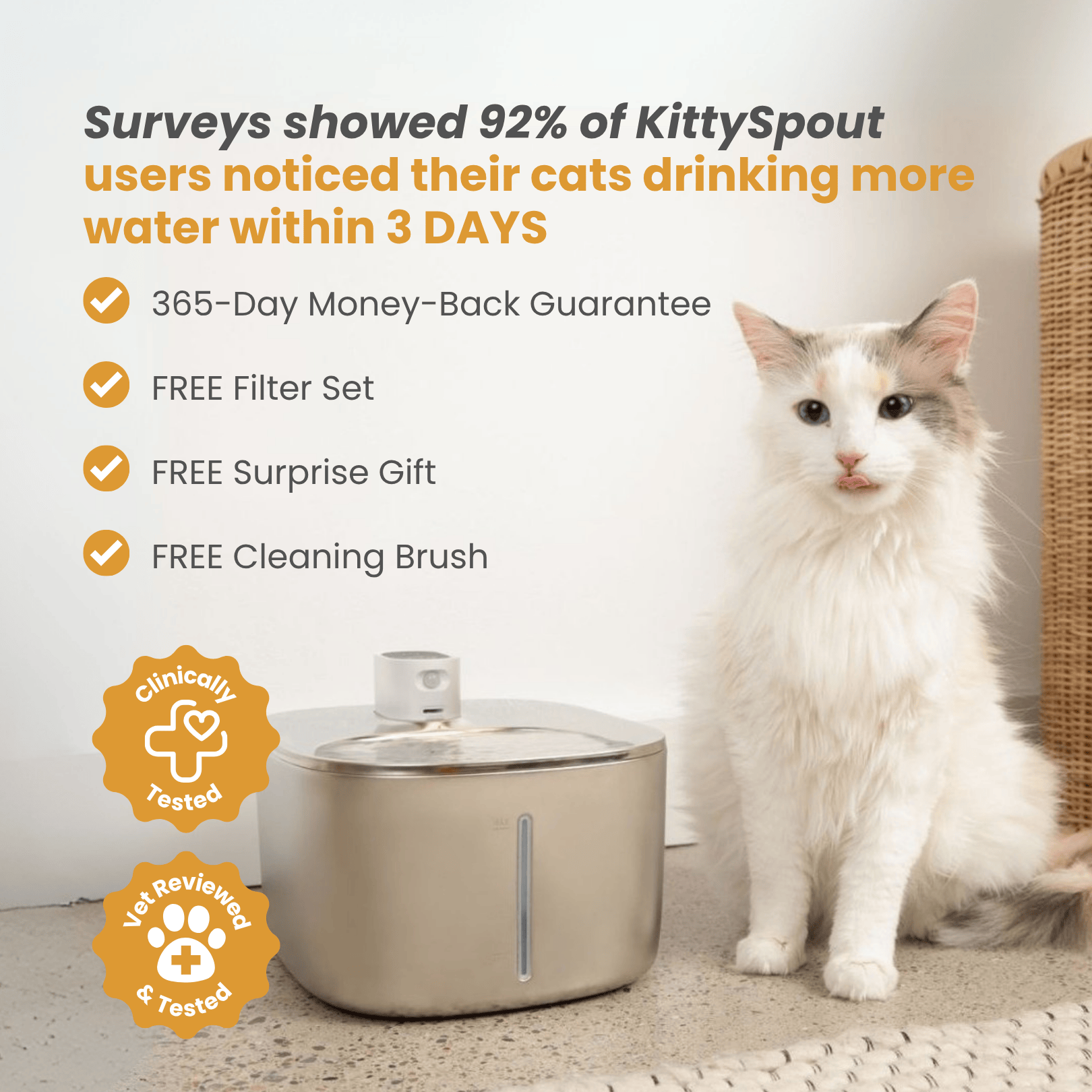 La KittySpout™ - Fuente inalámbrica