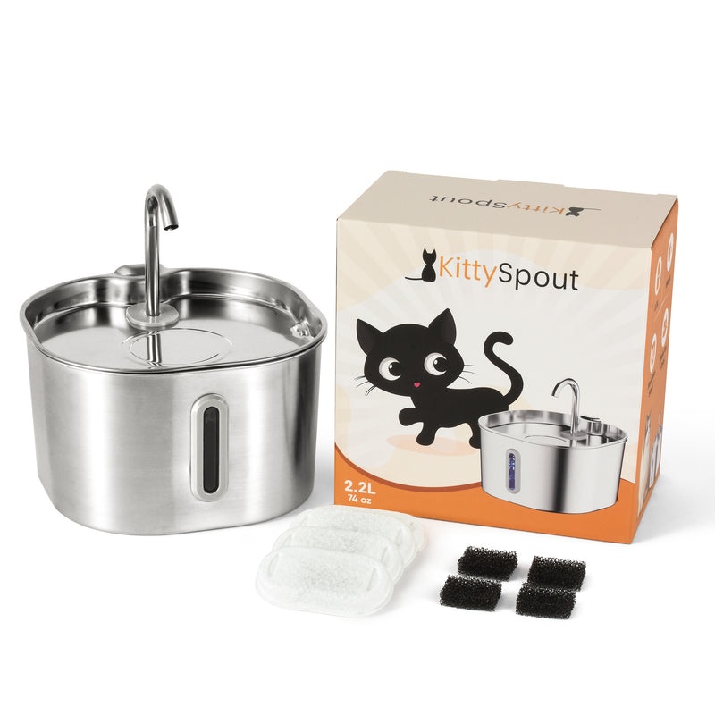 Der KittySpout™ – 2,2-Liter-Brunnen – 2-Monats-Kit